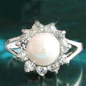 大粒パールリング約11㎜鑑別書付