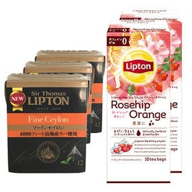 サー・トーマス・リプトン セイロン 12P / リプトン ヘルシースタイル ローズヒップ・オレンジティー ティーバッグ 10P