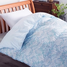 羽毛のようなふっくらあったか掛布団 (ブルー/シングル)