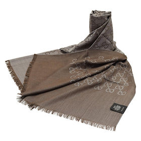 GUCCI】GG柄ストール【グレー×ブラウン】1659033g6469664 ##を税込  