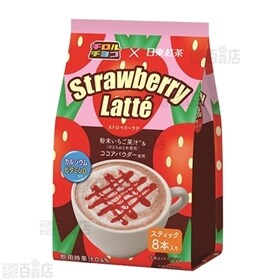 チロルチョコx日東紅茶 ストロベリーラテ8本入り 108g／チロルチョコx日東紅茶 カフェモカ8本入り 92g