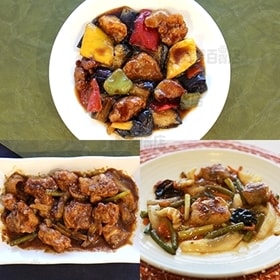 【冷凍】ミールキット 1.5人前×6種(酢豚、鶏肉キャベツにんにく醤油炒め、白身魚甘酢あんかけ、タンドリーシュリンプ、ベーコンアヒージョ、エビとポテトアヒージョ)ストックキッチン バラエティ6種(2)