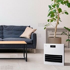 [ホワイト] QUADS(クワッズ)/自動ルーバー機能付 大風量セラミックヒーター 「ムービングヒート」/QS101WH