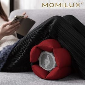 [レッド] MOMiLUX (もみラックス)/ビートクッション MocoRoll｜新感覚！ぶるふわ振動！パワフル振動ストレッチローラーとモコモコのビーズクッションの組み合わせ！リラックスタイムに。