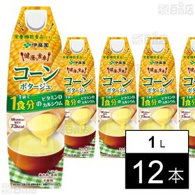 コーンポタージュ 紙パック 1000ml 屋根型キャップ付容器