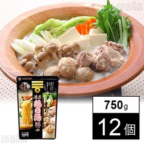 ミツカン 〆まで美味しい 濃厚鶏白湯鍋つゆ ストレート 750g(3~4人前)