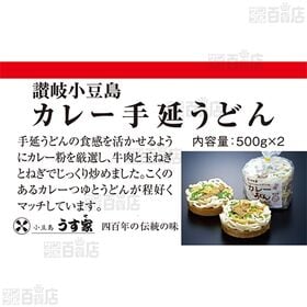 [冷凍]うす家 カレー手延べうどん 2食入り×5袋