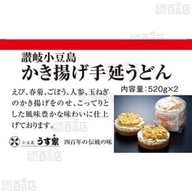 [冷凍]うす家 かき揚げ手延うどん 2食入り×5袋