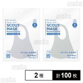 SCOUT MASK パーソナルカラー ブルベ (シルバーグレー / シアグリーン)