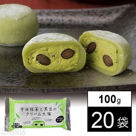 宇治抹茶と黒豆のクリーム大福 100g(2個)