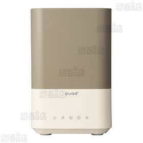 [ブラウン (水タンク量：約5L)] QUADS(クワッズ)/湿度コントロール機能付 ハイブリッド加湿器 「ドット」/QS214BR