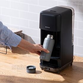 [ブラック/720ml] アイリスオーヤマ/マグボトル対応 ドリップ式 コーヒーメーカー (コーヒーサーバー付/ホット・アイス対応)/CMS-0800-B