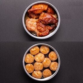 一匠 4種セット ( 牛もつ煮込み / 豚角煮 / スモークチキン / 粗挽きソーセージ )