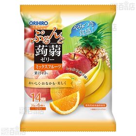 ぷるんと蒟蒻ゼリー パウチ ミックスフルーツ 120g / イチゴ 120g