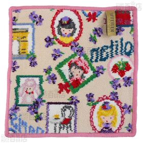 <Tour de paris(ラズベリー)/LEMONS AND LEAVES(レモン)>フェイラーハンドタオル 