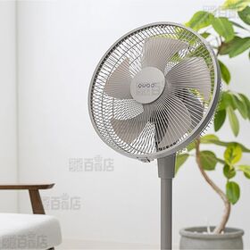 [ライトグレー] QUADS(クワッズ)/DCリビングファン スマートエアDC(風量設定：12段階切替/リモコン付)/QS509LG
