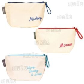 ZFP1 フラットポーチ レトロ ミッキー / ミニーマウス / ヒューイ