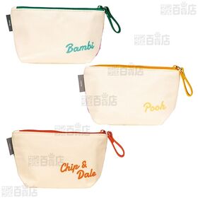 ZFP1 フラットポーチ レトロ チップ＆デール / プーさん / バンビ