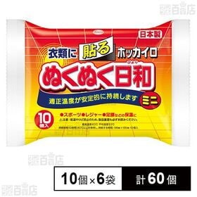 ホッカイロ ぬくぬく日和 貼る ミニ 10個