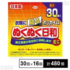 ホッカイロ ぬくぬく日和 貼る ミニ 30個