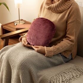 【ベージュ×1個／ピンク×1個】Three-up(スリーアップ)/蓄熱式エコ湯たんぽ「ぬくぬく」 (フランネルVer.) 