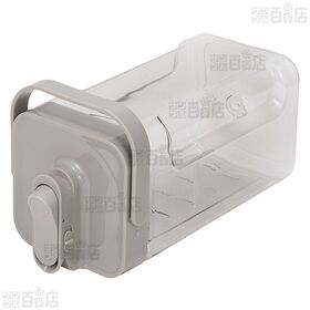 冷蔵庫に入れたまま注げるジャグMEGATANK グレー 幅14cm×奥行15.3cm×高さ30cm