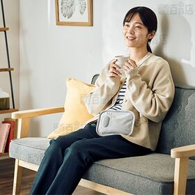 【ライトグレー】QUADS(クワッズ)/蓄熱式ミニ湯たんぽ「モフカミニ」/QS551LG 