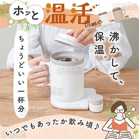 【ブラウン】サンコー/本格白湯も飲み物も「沸かして飲めるマグケトル」(煮出し＆保温)/MAGKTLHBW 