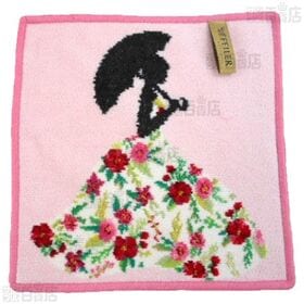 ＜PINK AND SWEET(ラズベリー)/MISS FLOWER(ピンク)＞フェイラーハンドタオル 25×25cm