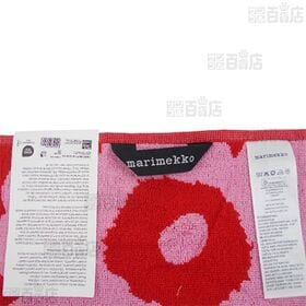 ＜レッド＞マリメッコハンドタオル 30cm×30cm