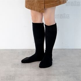 足の冷えない不思議なくつ下 ハイソックス 厚手 5mm 1足入