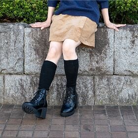 足の冷えない不思議なくつ下 ハイソックス 厚手 5mm 1足入