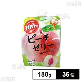 [36個]セイウ Jeretería フレッシュフルーツ ピーチ 180g | 果汁100%相当でフレッシュな飲み心地を実現