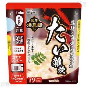 具材と旨味にこだわった レンジ対応 かに雑炊 220g / たい雑炊 220g