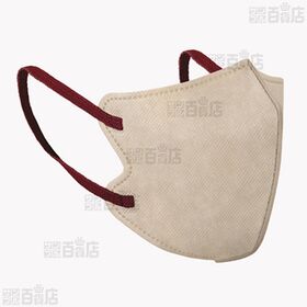 マスク習慣 E-lineマスクふつう ベージュ×ワインレッド 30枚×6箱