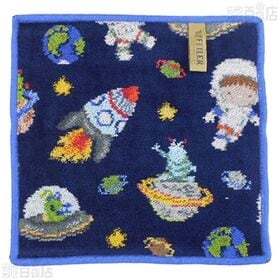 【GALAXY STAR(セラミックブルー)/RUE DE PARIS(ボルドー)】フェイラーハンドタオル 25×25cm