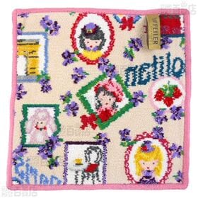 【LOS CABALLOS(エリカ)/Tour de paris(ラズベリー)】フェイラーハンドタオル 25×25cm