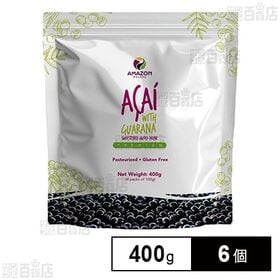 [6個]キョウダイジャパン アマゾンポルパス 冷凍アサイーピューレ(加糖) 400g | ★超濃厚!! アサイーボウル・スムージーに★