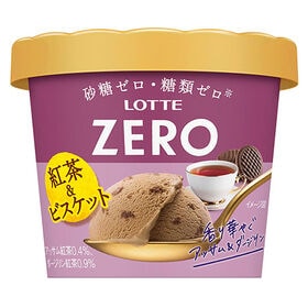 [冷凍]ロッテ ZEROミニカップ紅茶＆ビスケット 120ml×36個