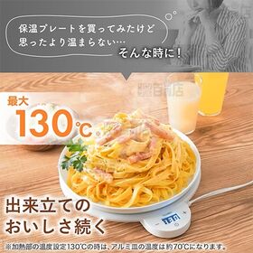 サンコー/フードウォーマーディッシュ(最大130℃/専用皿付き/IH非対応鍋OK)/FDWD25SWH 