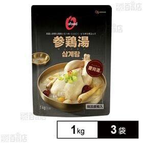 [3袋]大象ジャパン 参鶏湯 1kg | 高麗人参香る鶏肉となつめ・にんにく・もち米を煮込みました。