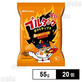 [20個]三養ジャパン ブルダックポテトチップス 4種のチーズ味 55g | 4種のチーズを使用した濃厚で深みのある味わい。