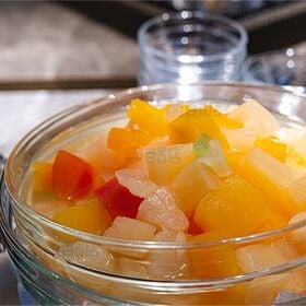 フルーツカクテル 420g / マンゴースライス 425g ※パッケージ汚れあり