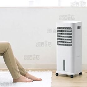 QUADS(クワッズ)/上部給水式 大風量温冷風扇(涼風・温風・送風・加湿機能/リモコン・保冷剤付/キャスター付)/QS613WH 