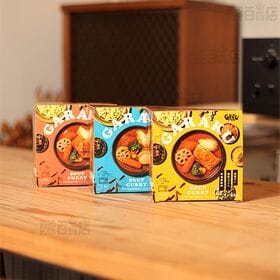 ホタテと彩り野菜のスープカレー / 豚角煮と彩りチキンのスープカレー / チキンと彩り野菜のスープカレー