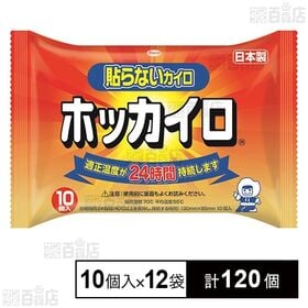 [計120個]興和 ホッカイロ 貼らない レギュラー 10個入×12袋 | いつでも手軽にぽっかぽか、適正温度が24時間持続