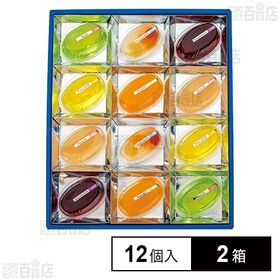 [2箱]恵比寿製菓 果樹の森(大) 12個入り | もぎたて果実のジューシーさをたいせつに、涼菓独特の爽やかな味覚を極めました。