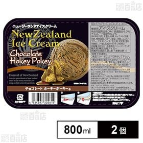 [冷凍]アイガー エメラルド チョコレートホーキーポーキー 800ml×2個