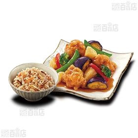 [冷凍]ニップン よくばり御膳 五目ご飯と鶏と野菜の黒酢あん 300g×6個