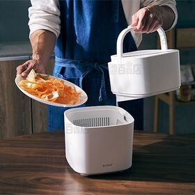 QUADS(クワッズ)/乾燥式生ゴミ処理機「GYUTTO(ギュット)」(静音設計/活性炭カートリッジ×2/水切りネット付き)/QS678WH 